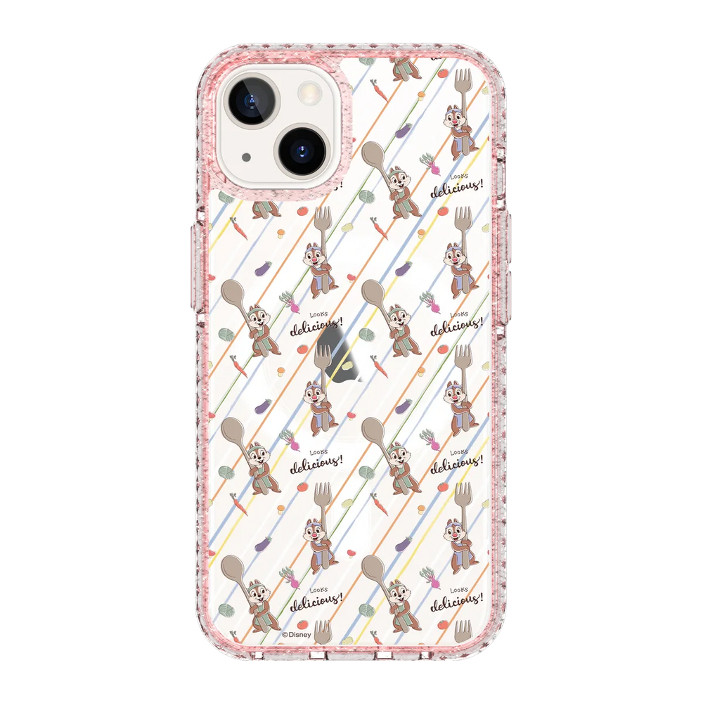 6036-iphone-13-golden-case-magsafe-compatible-pink-glitter