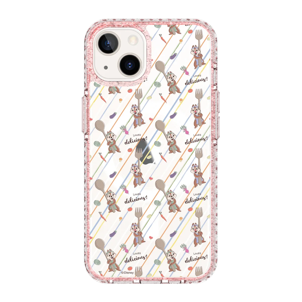 6036-iphone-13-golden-case-magsafe-compatible-pink-glitter