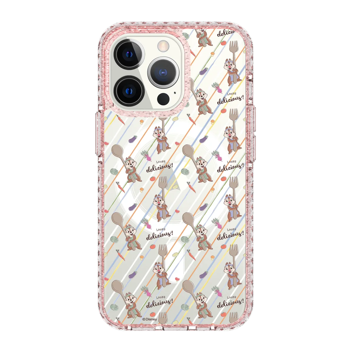6036-iphone-13-pro-golden-case-magsafe-compatible-pink-glitter