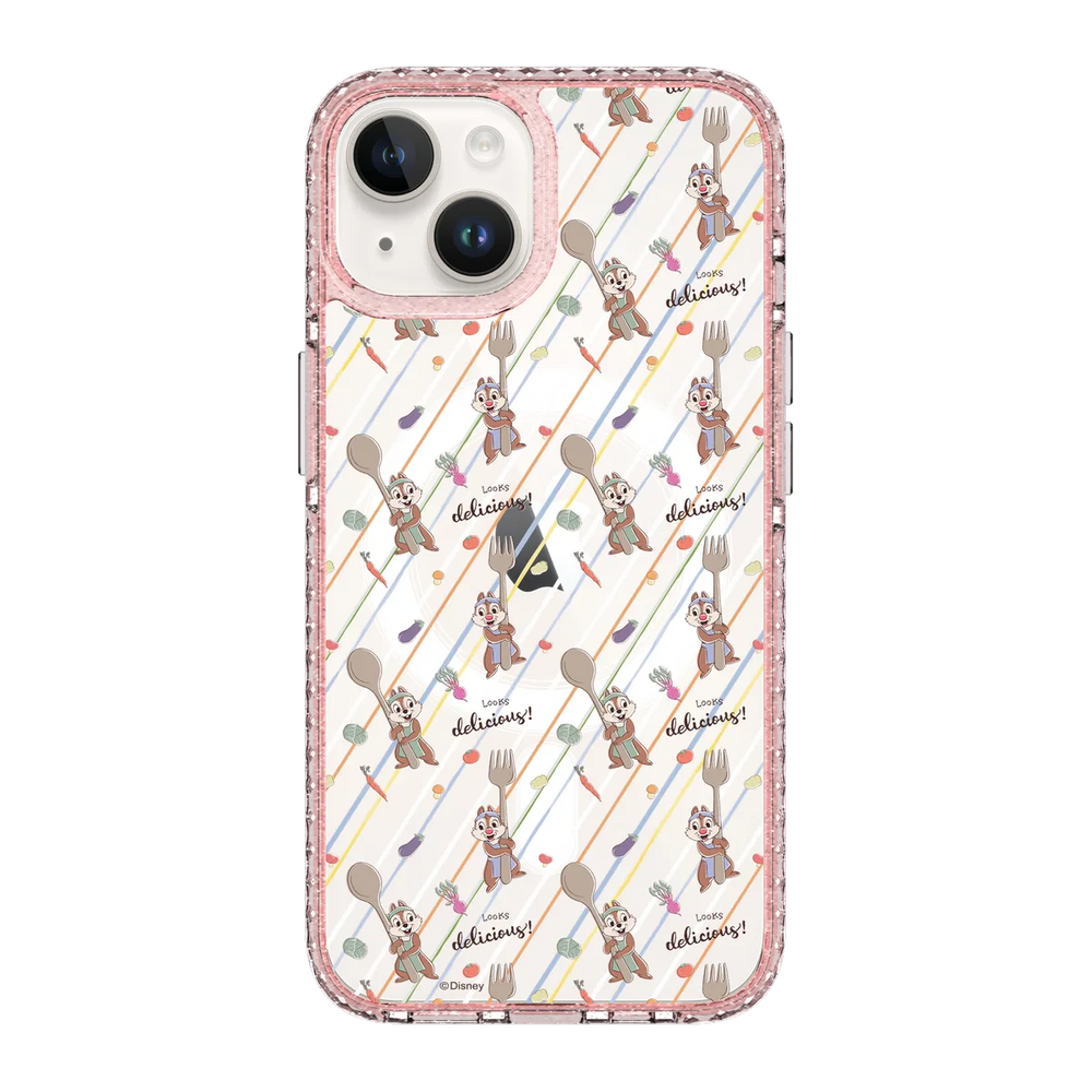 6036-iphone-14-golden-case-magsafe-compatible-pink-glitter