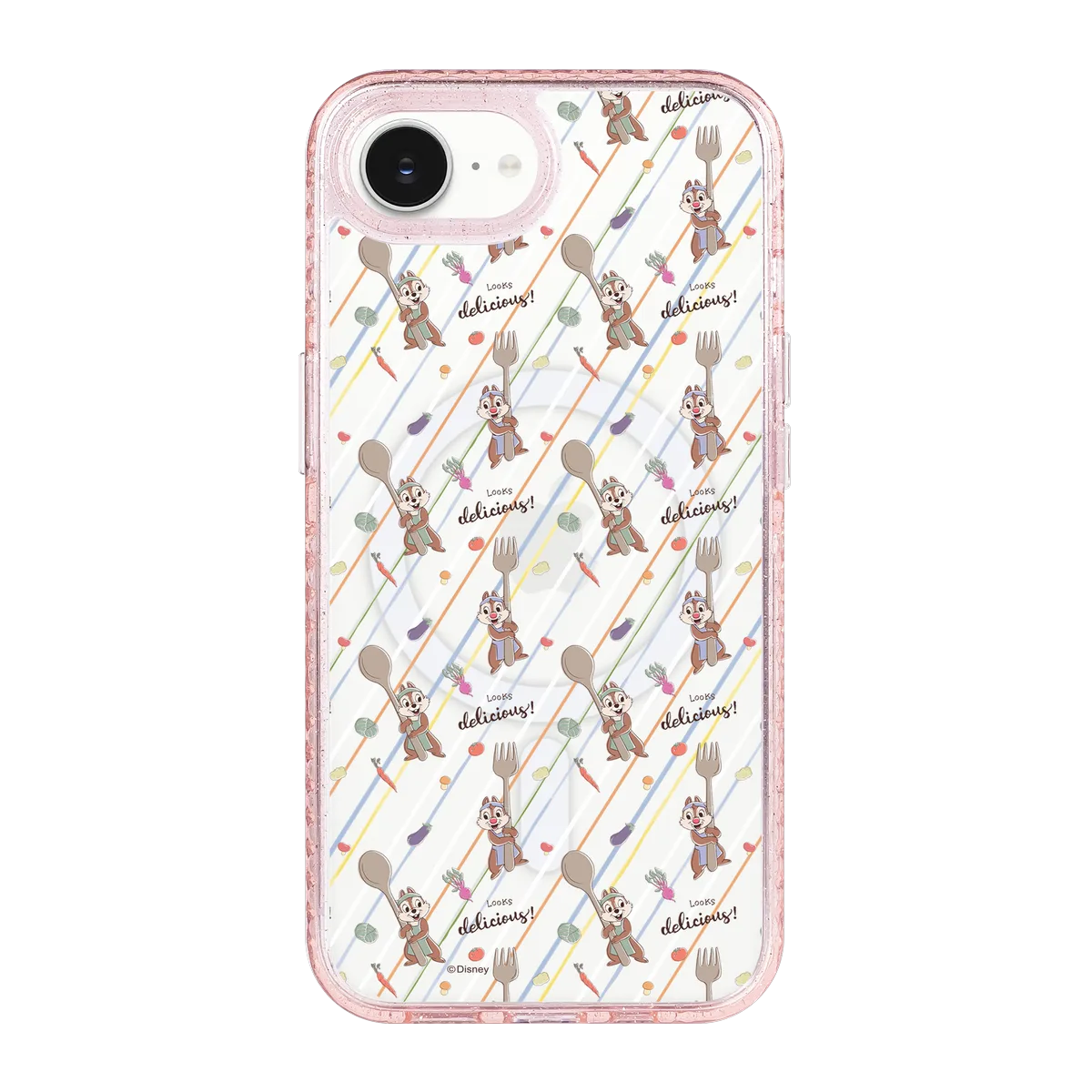 6036-iphone-16-e-golden-case-magsafe-compatible-pink-glitter