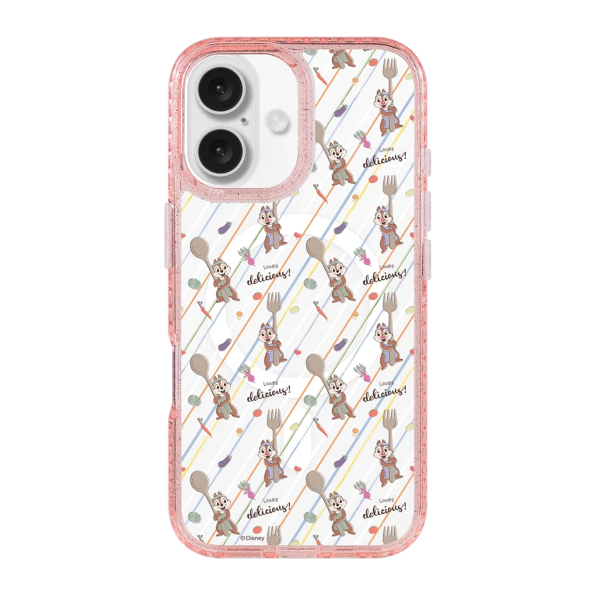 6036-iphone-16-golden-case-magsafe-compatible-pink-glitter