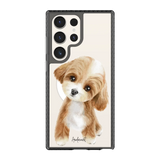 6040-galaxy-s23-ultra-golden-case-magsafe-compatible-transparent-black