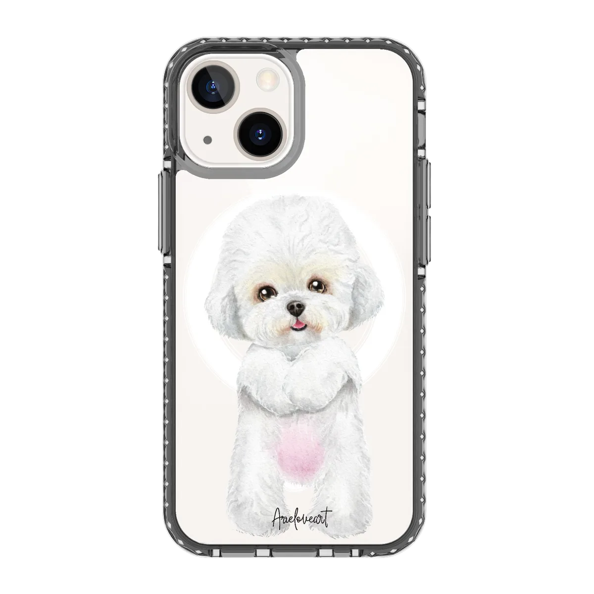 6043-iphone-13-mini-golden-case-magsafe-compatible-transparent-black