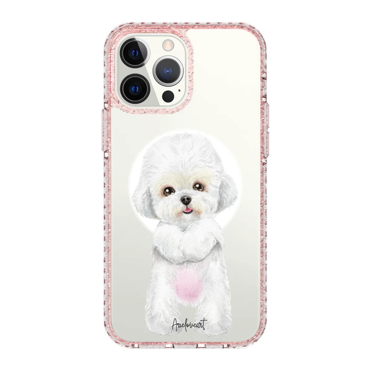 6043-iphone-13-pro-max-golden-case-magsafe-compatible-pink-glitter