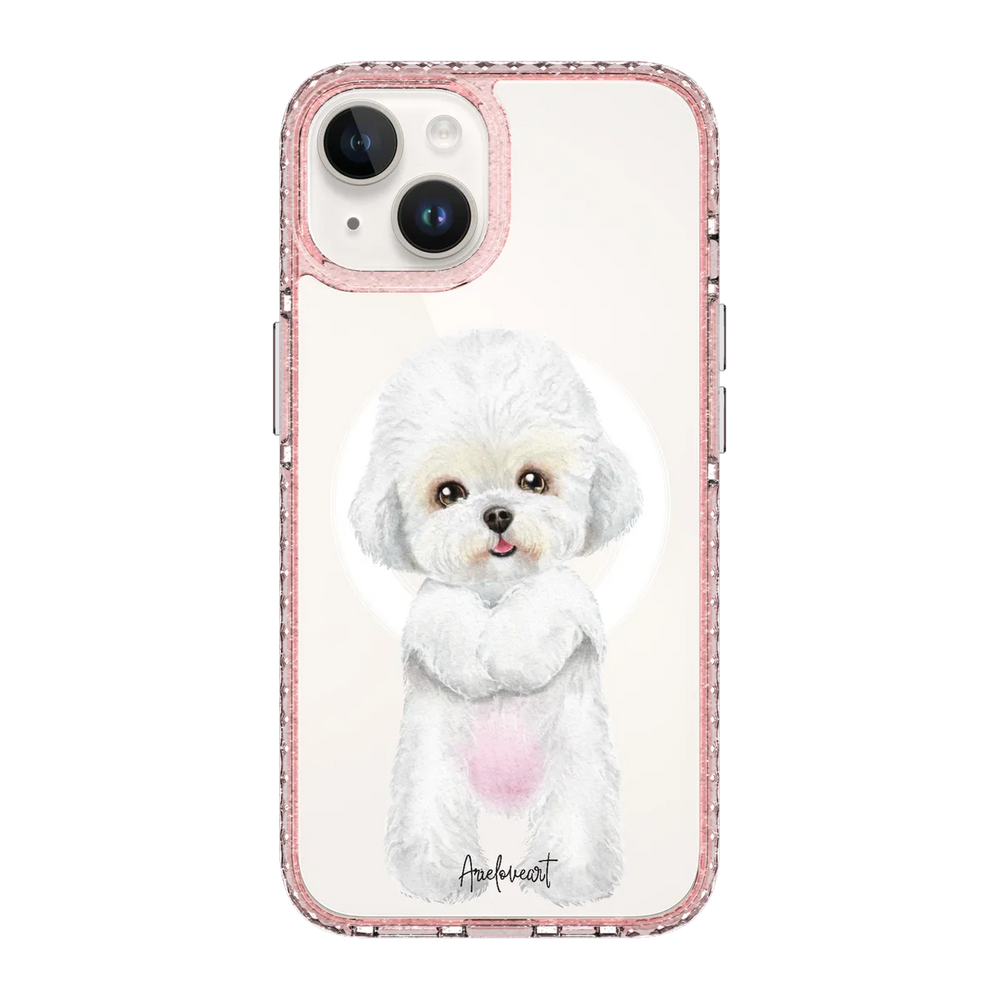6043-iphone-14-golden-case-magsafe-compatible-pink-glitter