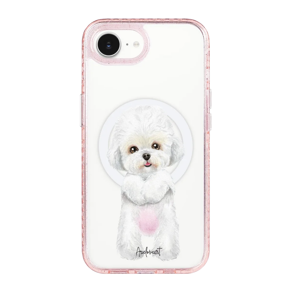 6043-iphone-16-e-golden-case-magsafe-compatible-pink-glitter
