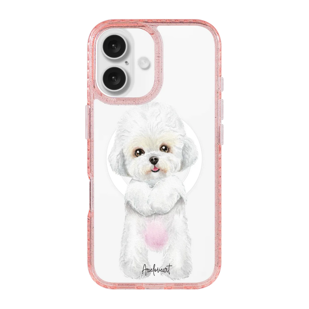 6043-iphone-16-golden-case-magsafe-compatible-pink-glitter