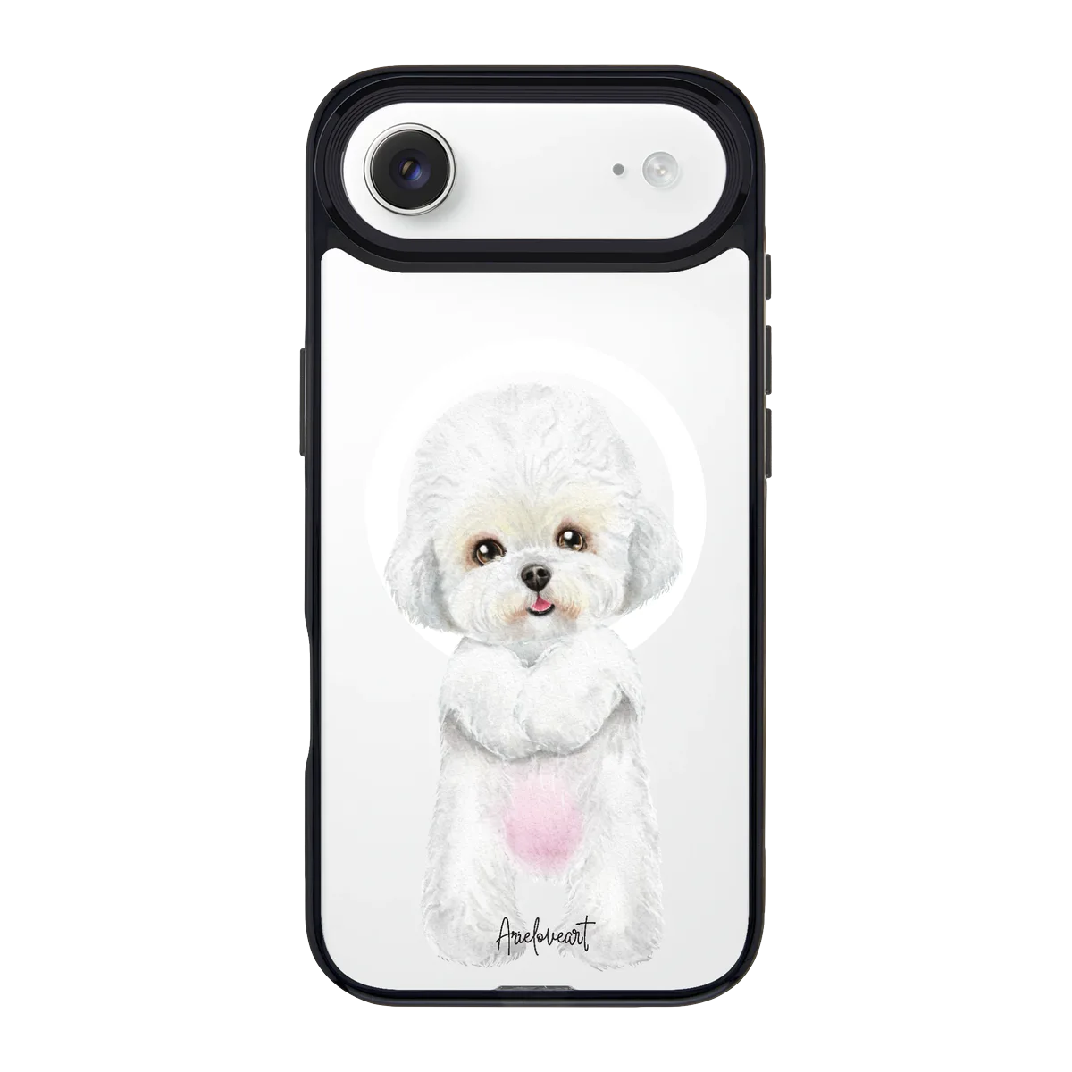 6043-iphone-17-air-goldensnap-case-magsafe-compatible-transparent-black