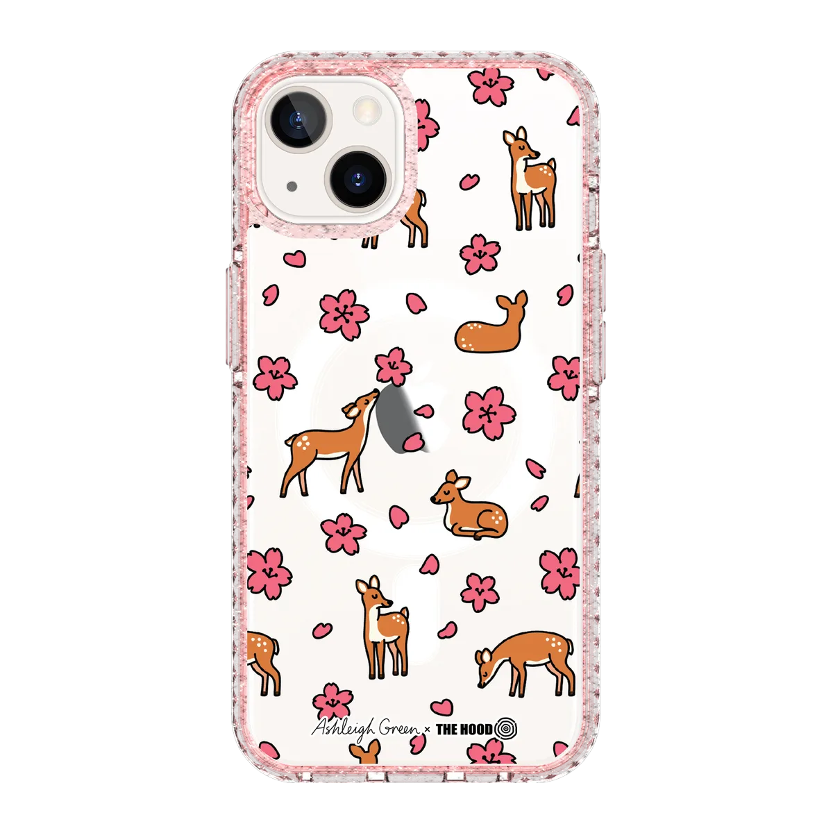 6044-iphone-13-golden-case-magsafe-compatible-pink-glitter