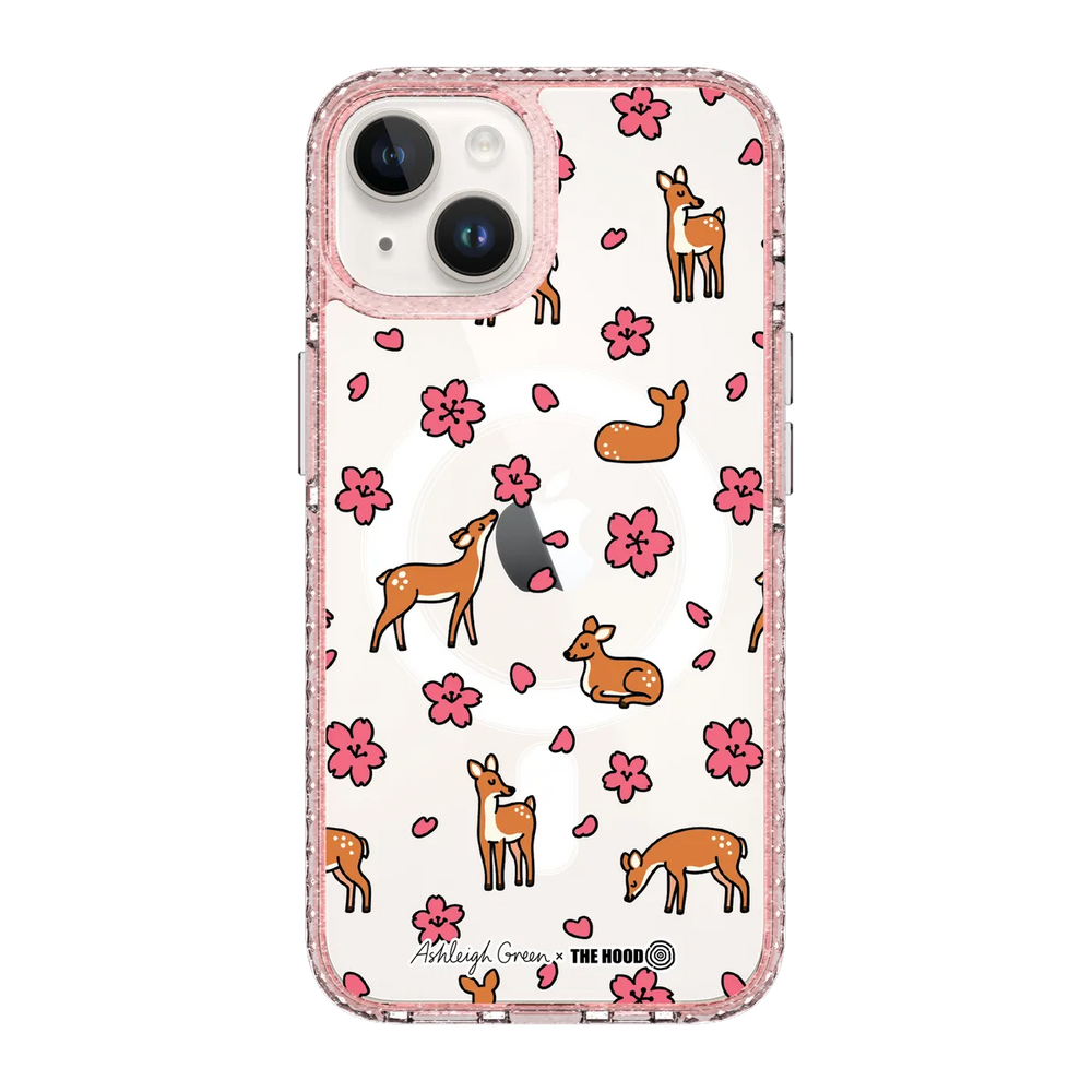 6044-iphone-14-golden-case-magsafe-compatible-pink-glitter