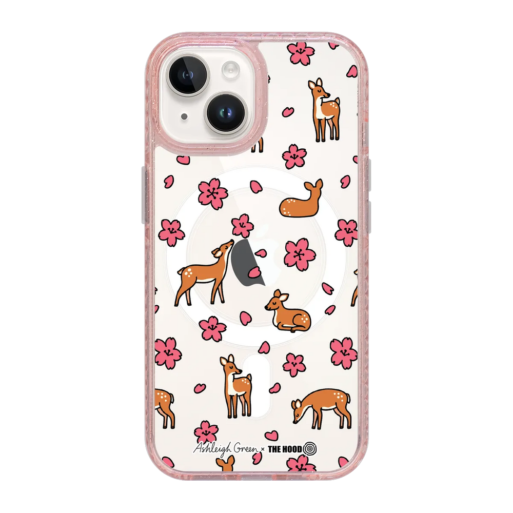 6044-iphone-15-golden-case-magsafe-compatible-pink-glitter