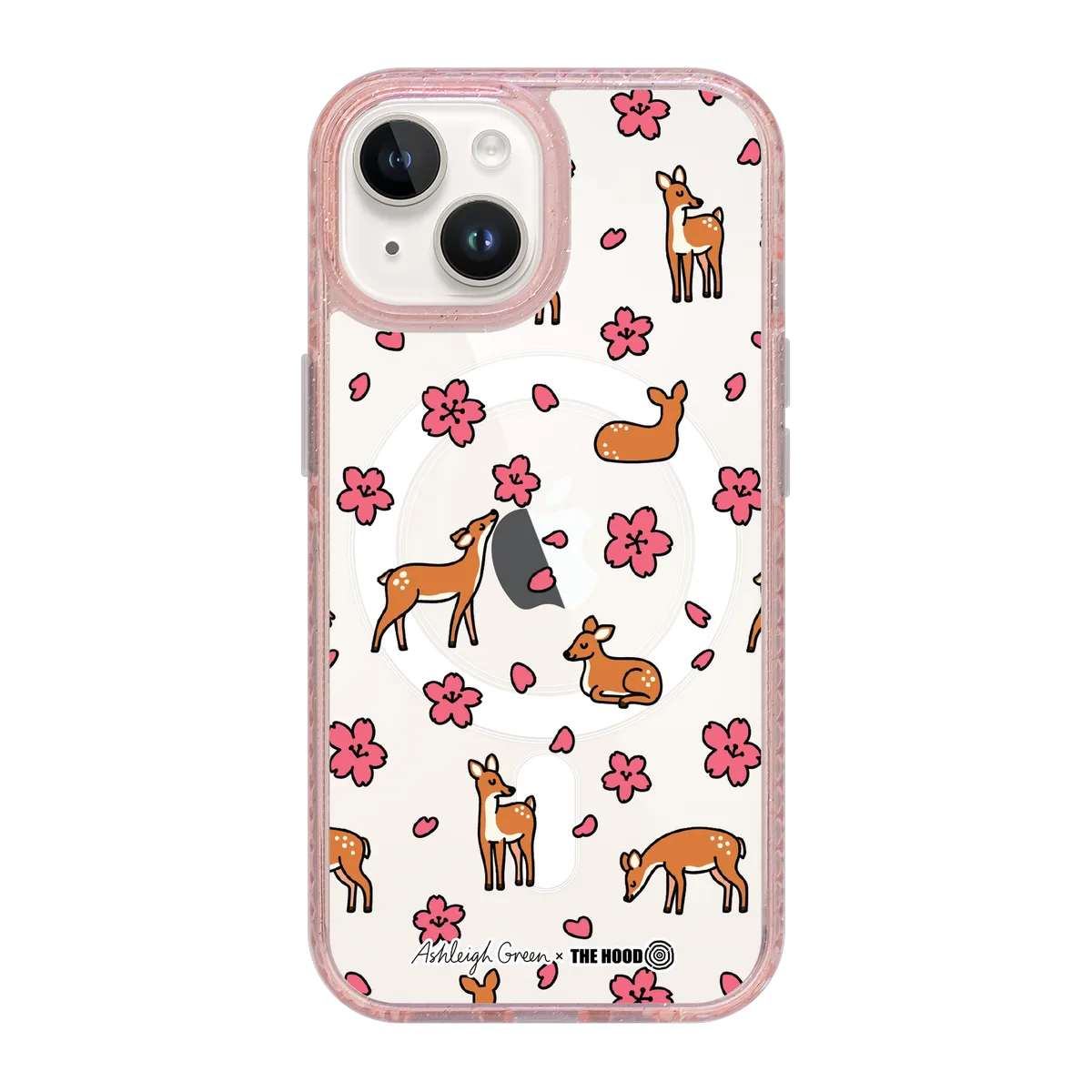 6044-iphone-15-golden-case-magsafe-compatible-pink-glitter