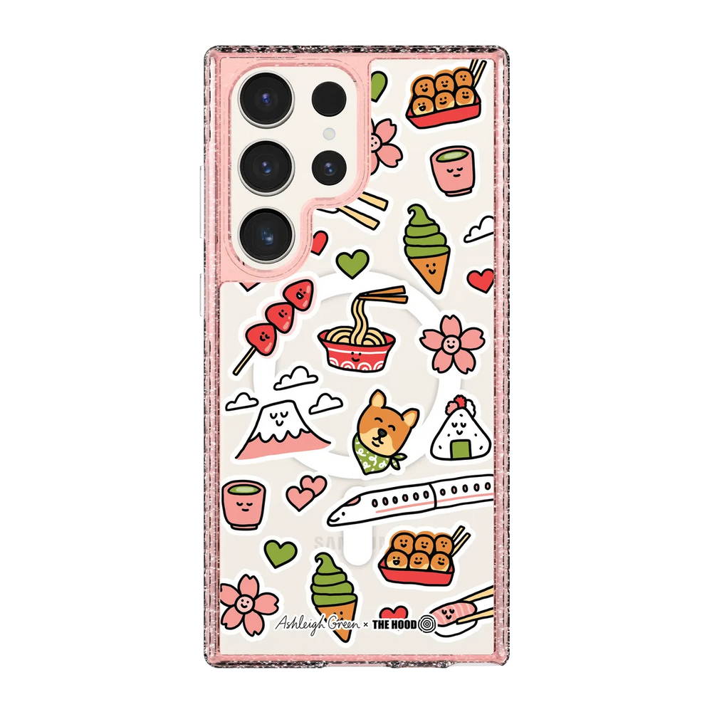 6045-galaxy-s23-ultra-golden-case-magsafe-compatible-pink-glitter