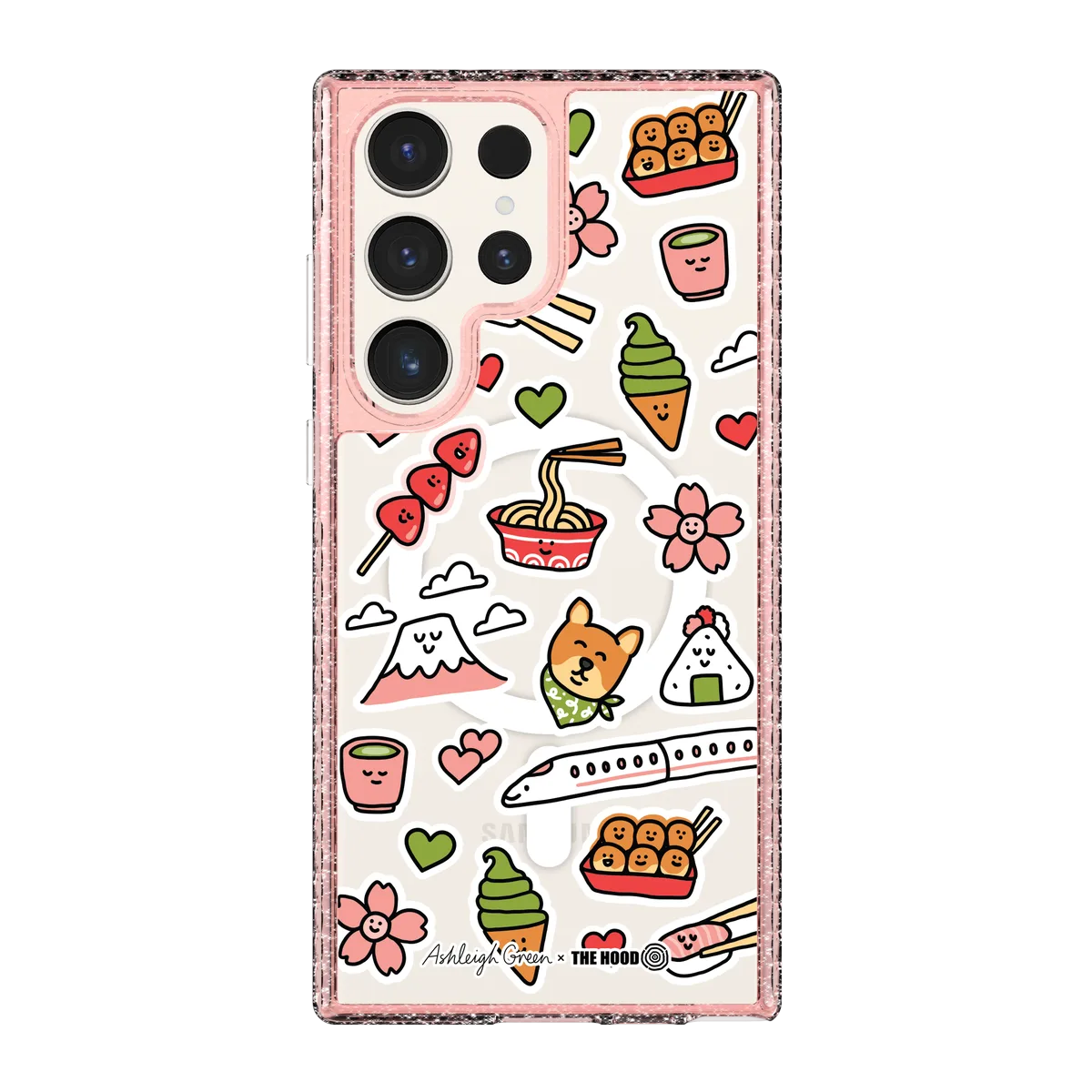 6045-galaxy-s23-ultra-golden-case-magsafe-compatible-pink-glitter
