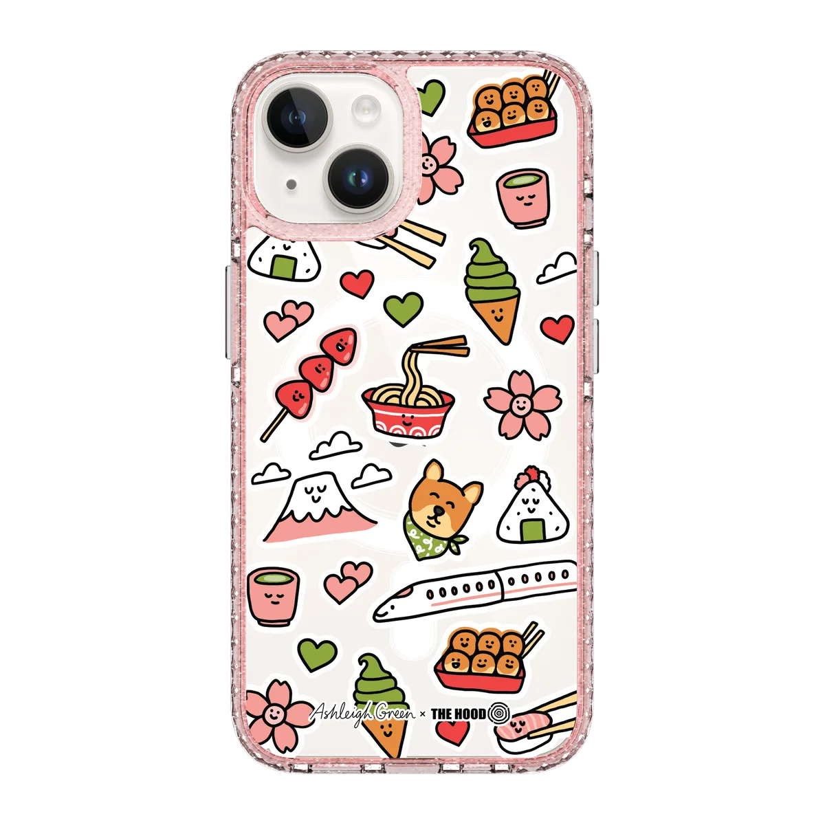 6045-iphone-14-golden-case-magsafe-compatible-pink-glitter