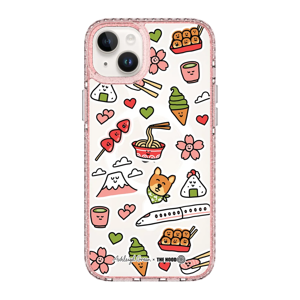 6045-iphone-14-plus-golden-case-magsafe-compatible-pink-glitter