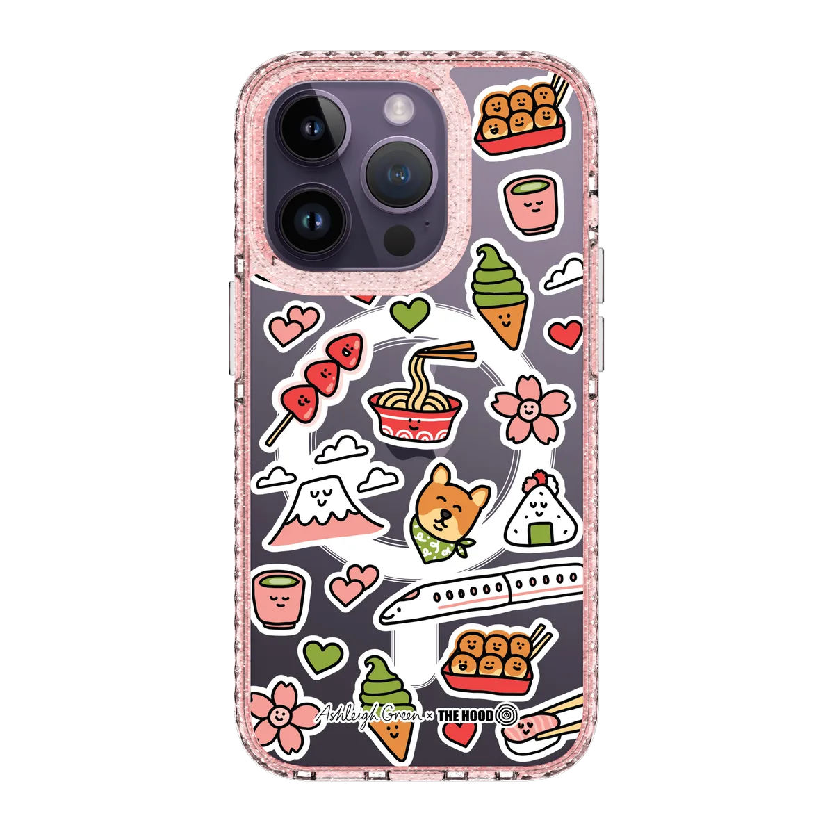 6045-iphone-14-pro-golden-case-magsafe-compatible-pink-glitter