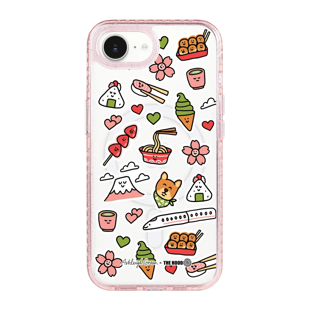 6045-iphone-16-e-golden-case-magsafe-compatible-pink-glitter