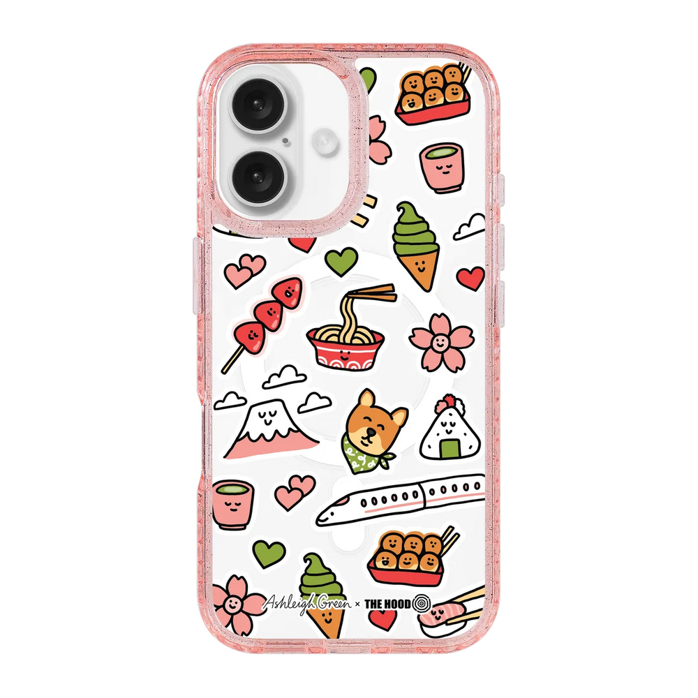 6045-iphone-16-golden-case-magsafe-compatible-pink-glitter