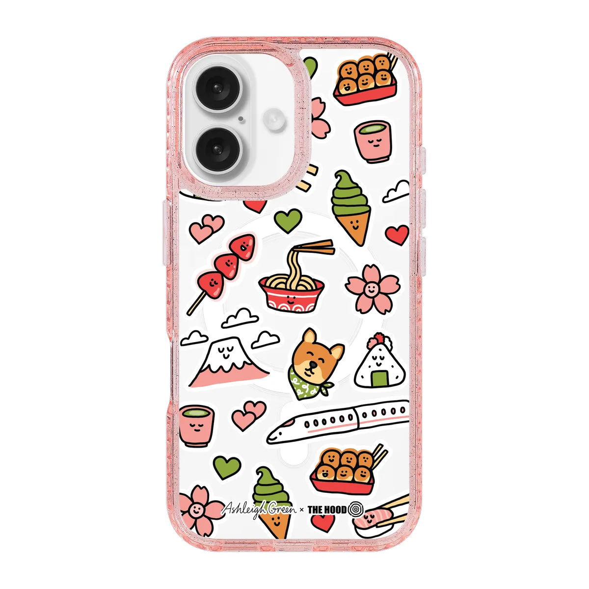 6045-iphone-16-golden-case-magsafe-compatible-pink-glitter