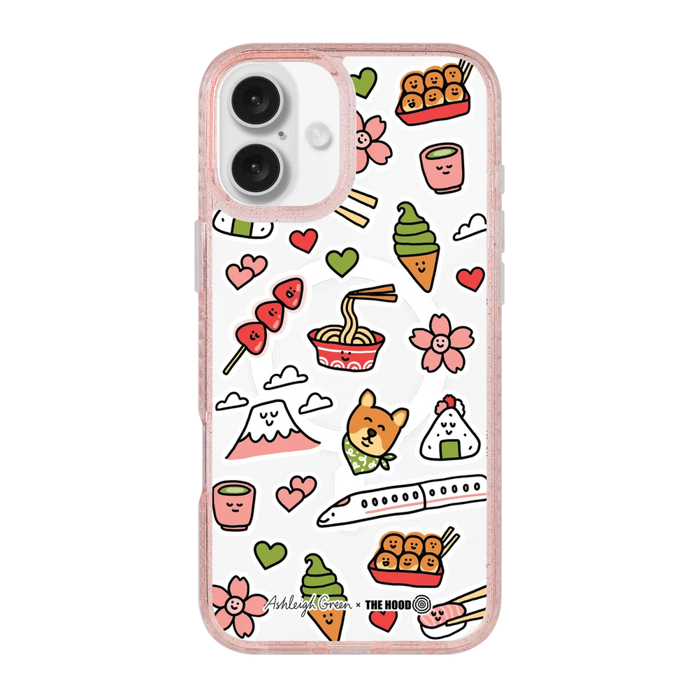 6045-iphone-16-plus-golden-case-magsafe-compatible-pink-glitter