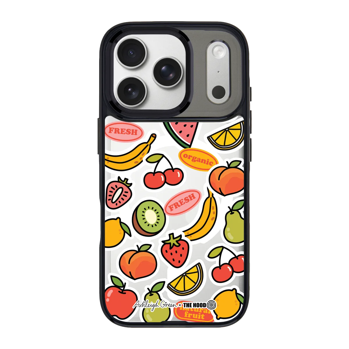 6047 Fruit Stickers - iPhone 17 Pro Case – THE HOOD