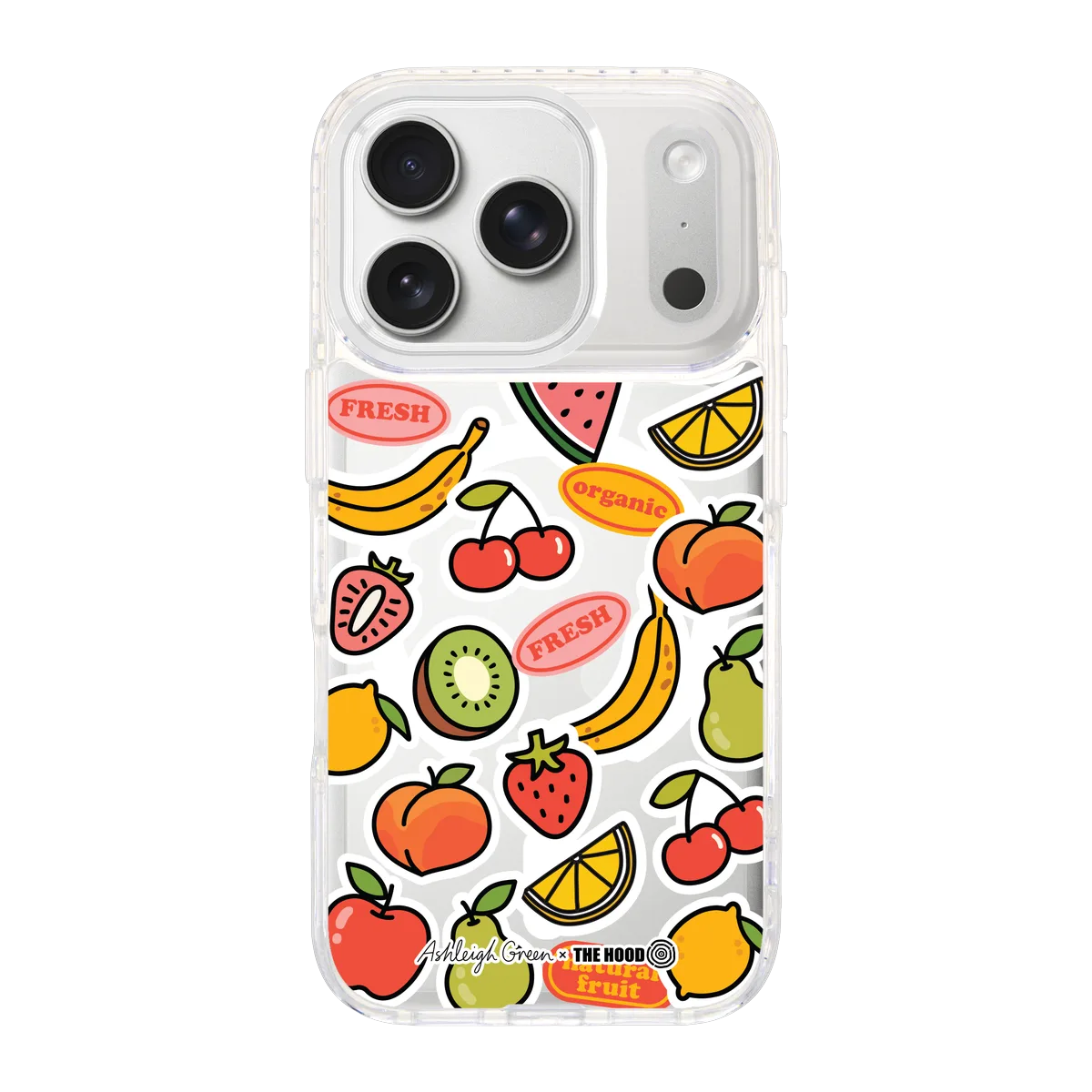 6047 Fruit Stickers - iPhone 17 Pro Case – THE HOOD
