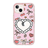 6049-iphone-13-golden-case-magsafe-compatible-pink-glitter