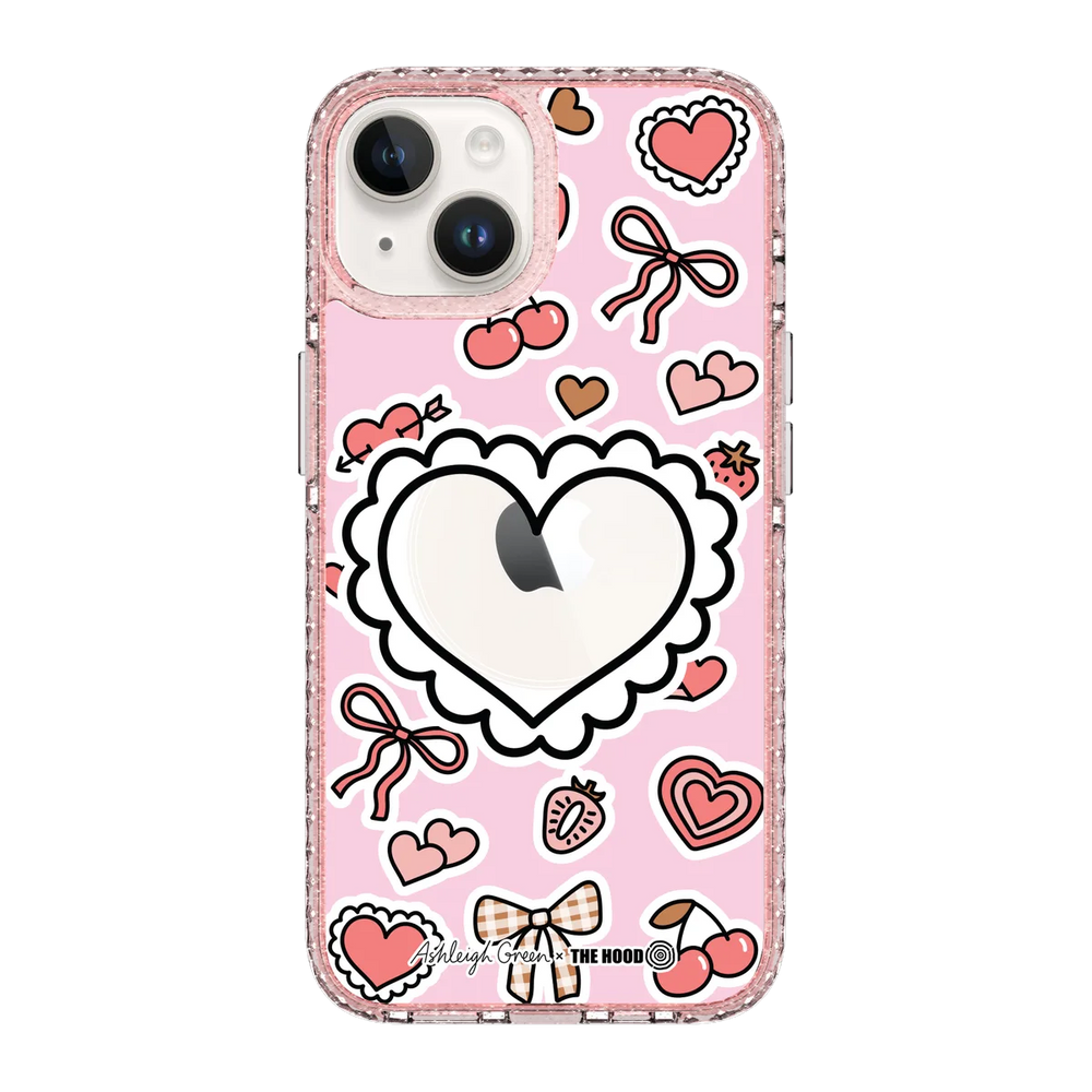 6049-iphone-14-golden-case-magsafe-compatible-pink-glitter
