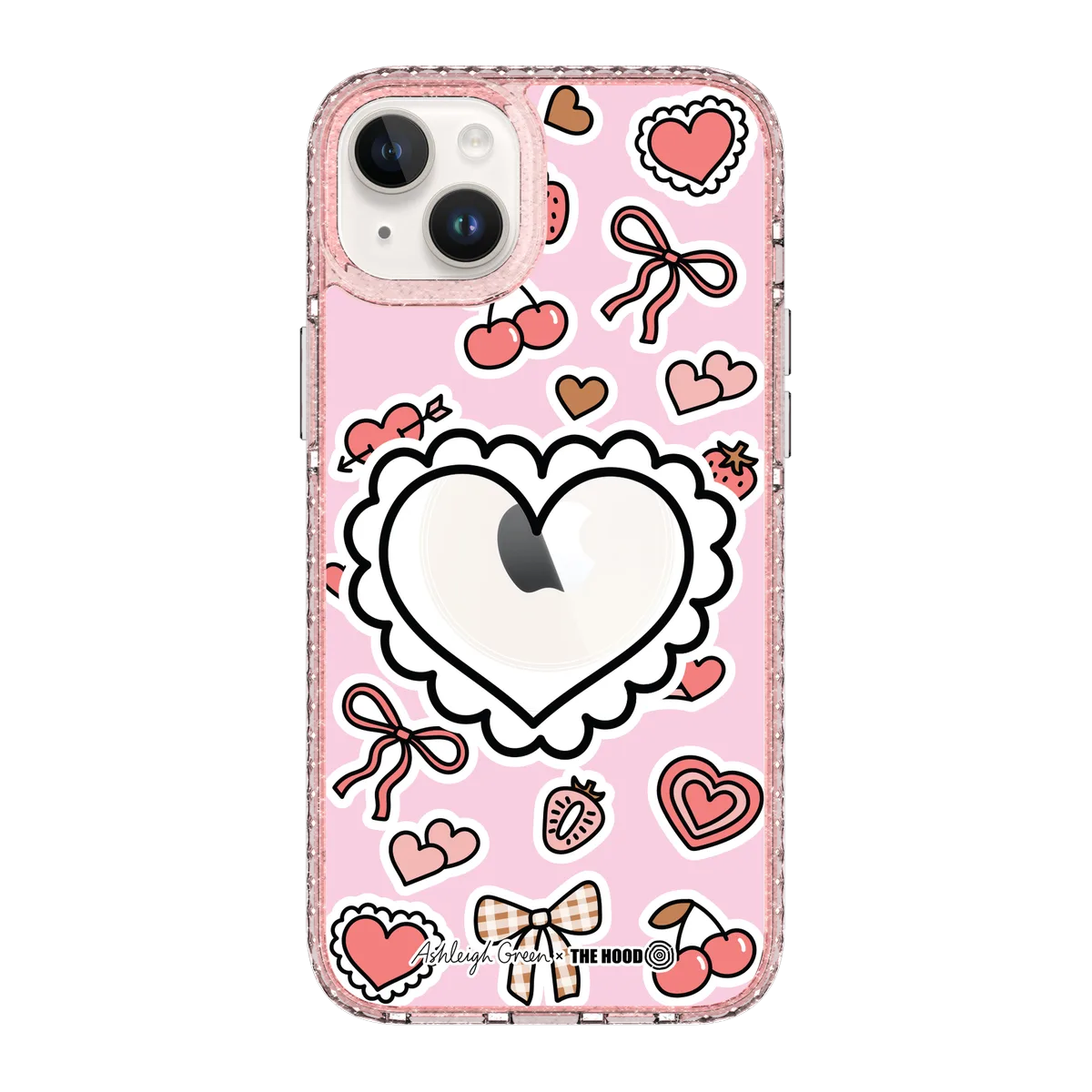6049-iphone-14-plus-golden-case-magsafe-compatible-pink-glitter