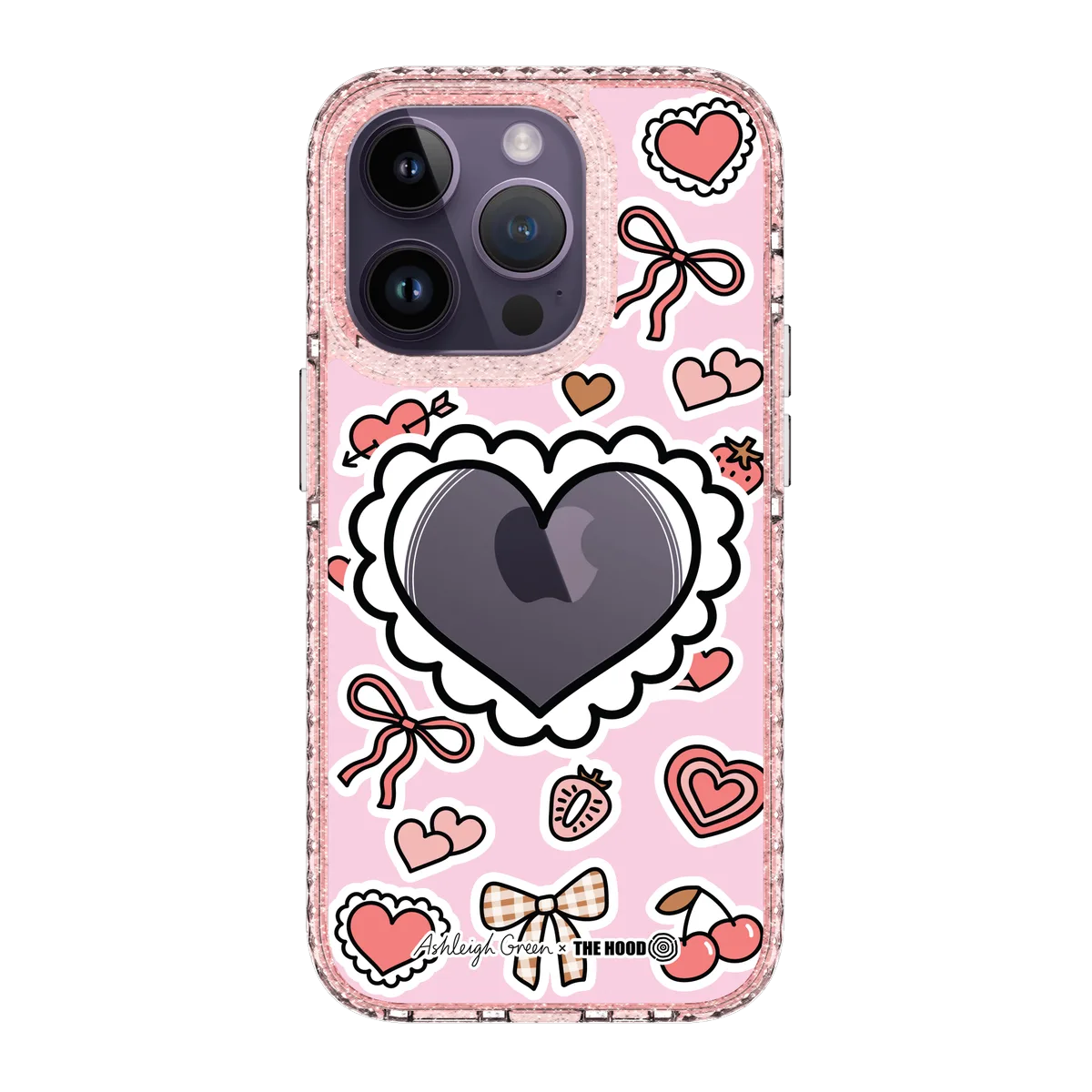 6049-iphone-14-pro-golden-case-magsafe-compatible-pink-glitter