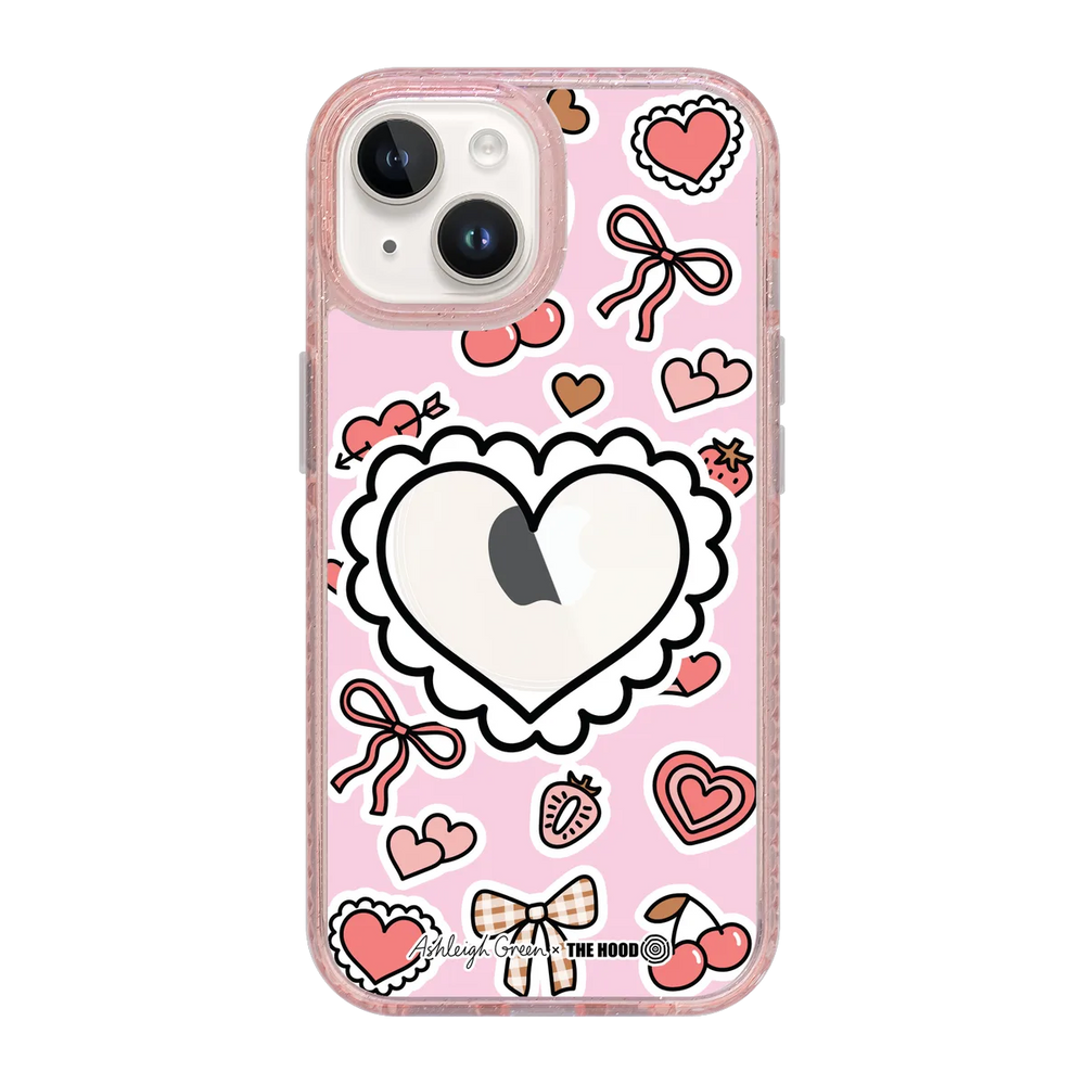 6049-iphone-15-golden-case-magsafe-compatible-pink-glitter