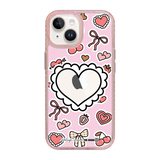 6049-iphone-15-golden-case-magsafe-compatible-pink-glitter
