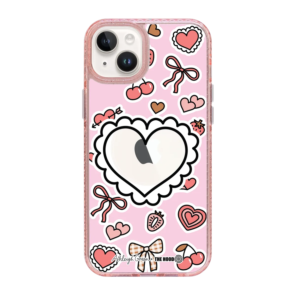 6049-iphone-15-plus-golden-case-magsafe-compatible-pink-glitter