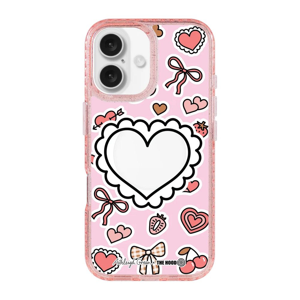 6049-iphone-16-golden-case-magsafe-compatible-pink-glitter