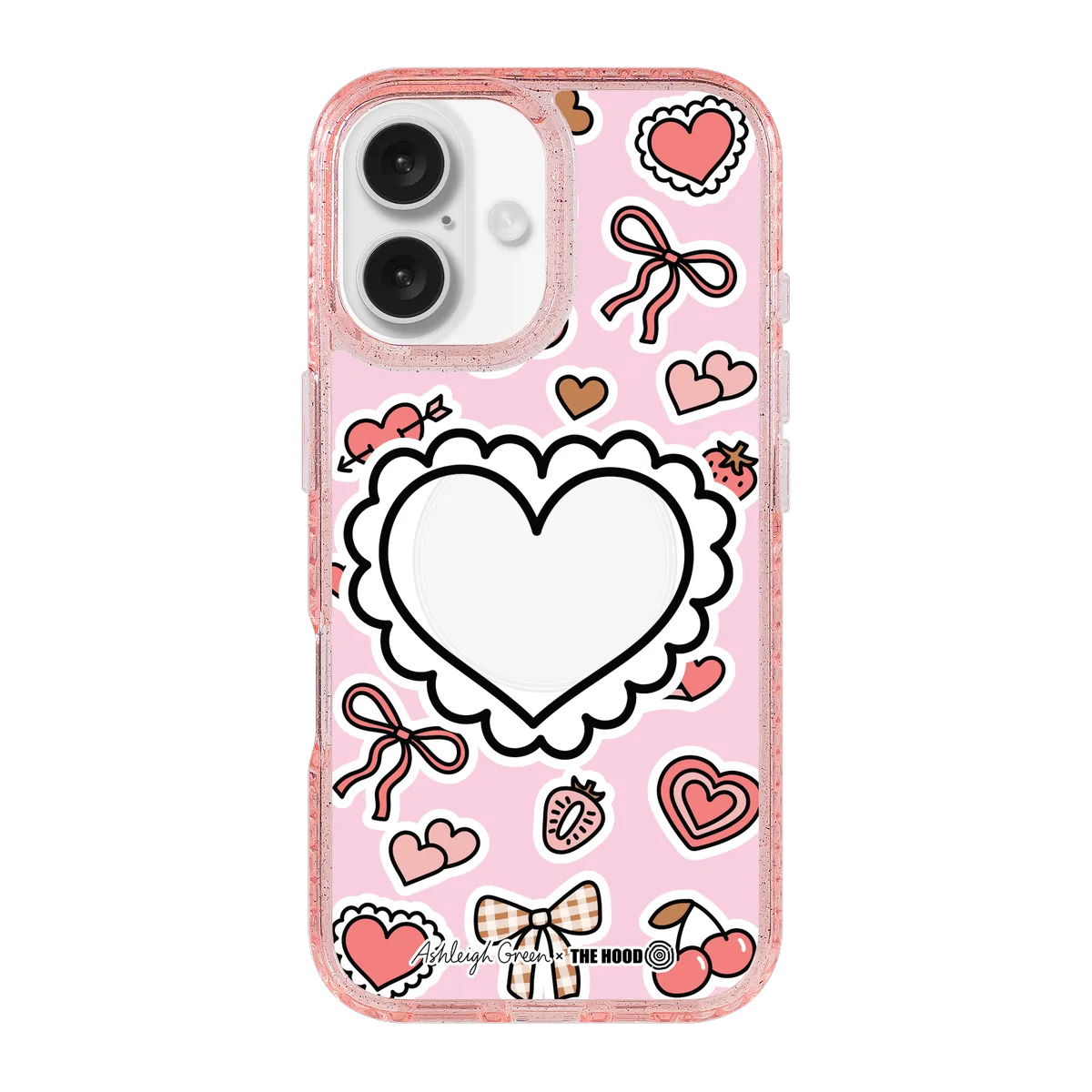6049-iphone-16-golden-case-magsafe-compatible-pink-glitter