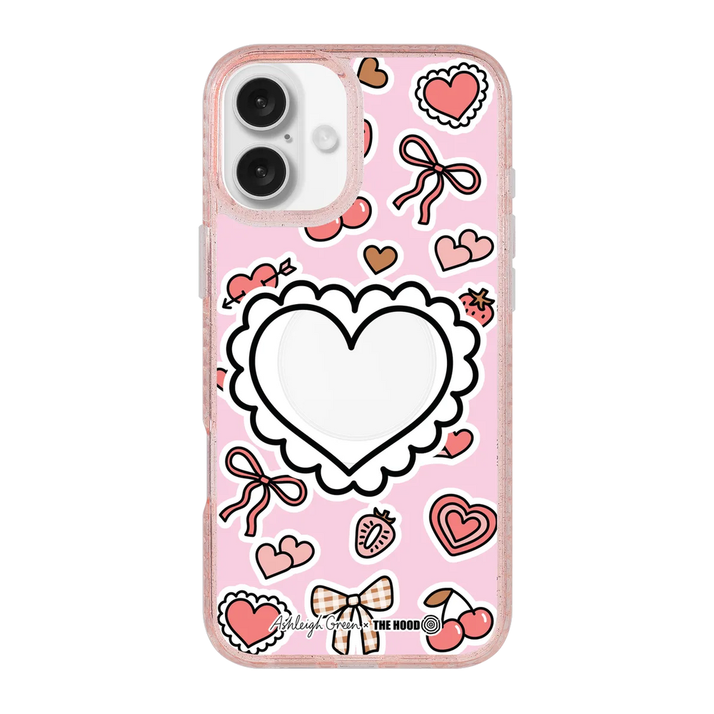 6049-iphone-16-plus-golden-case-magsafe-compatible-pink-glitter