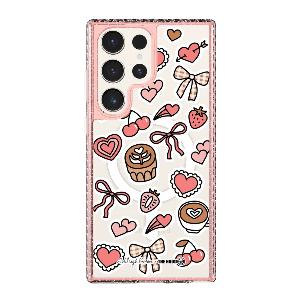 6051-galaxy-s23-ultra-golden-case-magsafe-compatible-pink-glitter