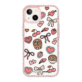 6051-iphone-13-golden-case-magsafe-compatible-pink-glitter