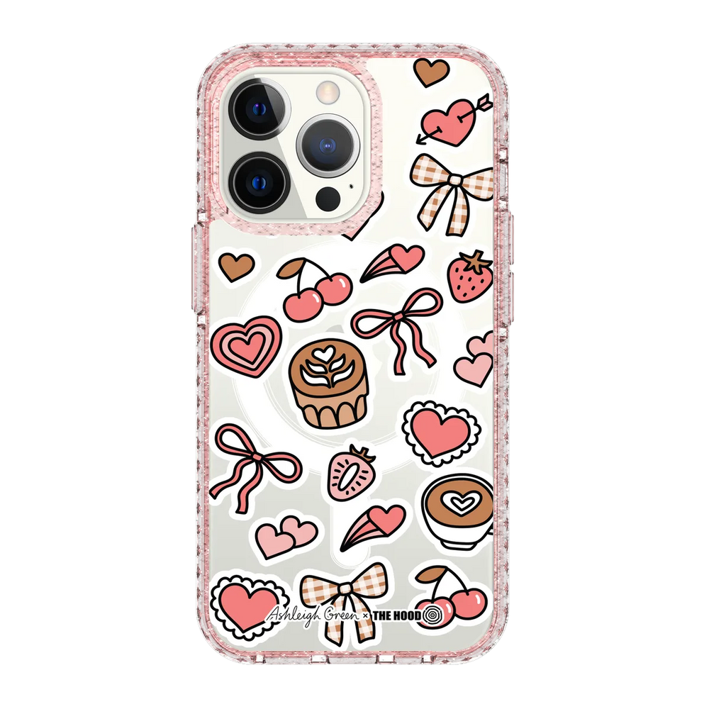 6051-iphone-13-pro-golden-case-magsafe-compatible-pink-glitter