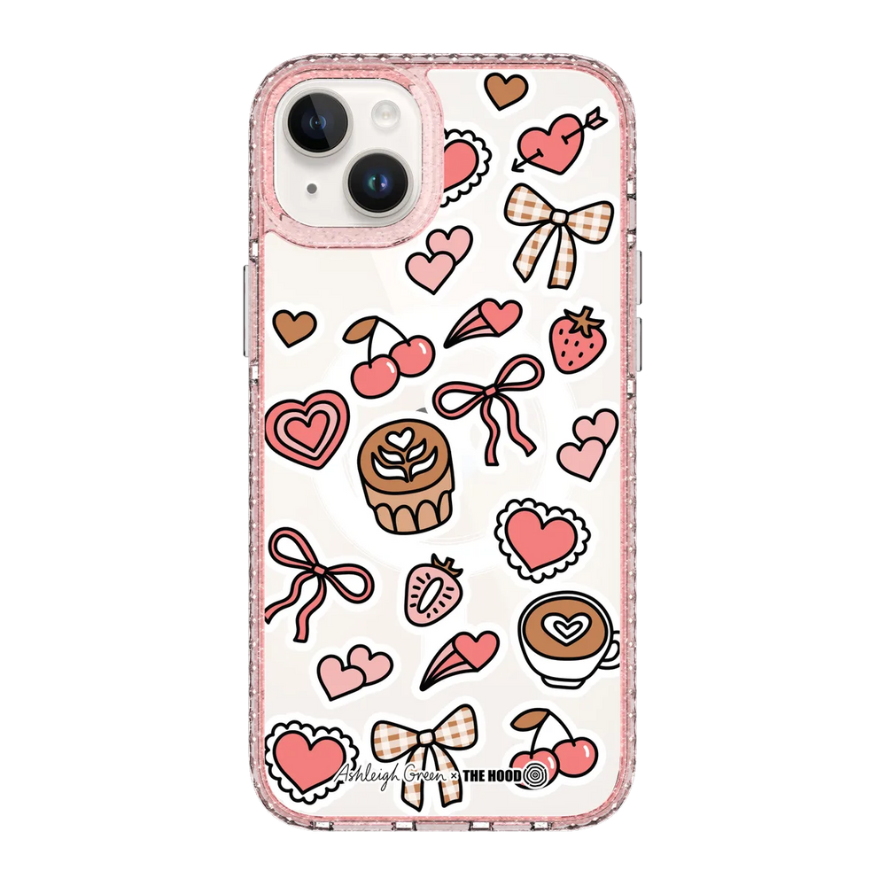 6051-iphone-14-plus-golden-case-magsafe-compatible-pink-glitter