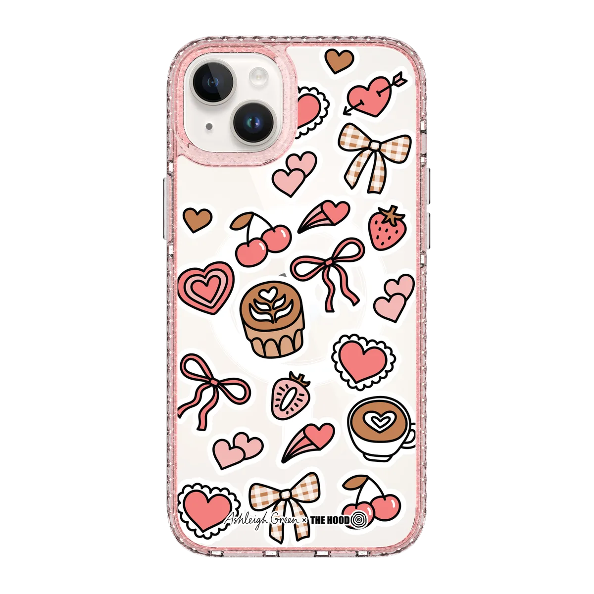 6051-iphone-14-plus-golden-case-magsafe-compatible-pink-glitter