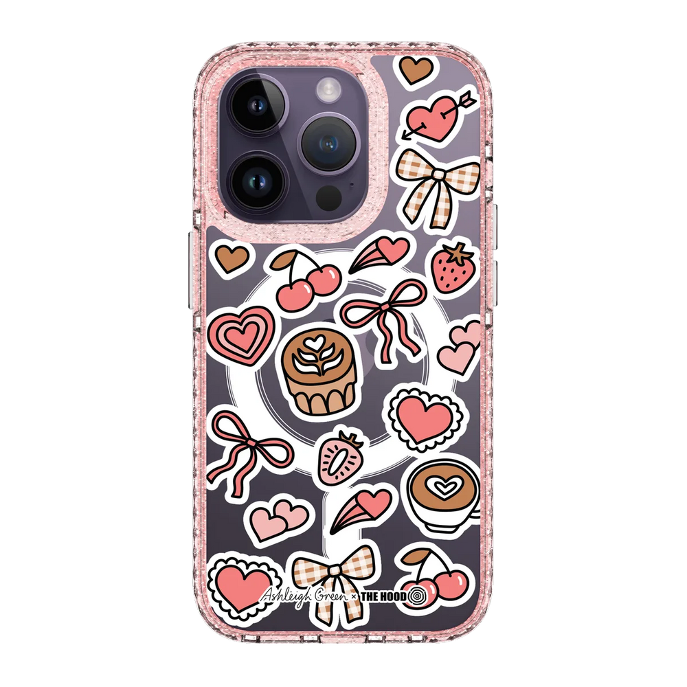 6051-iphone-14-pro-golden-case-magsafe-compatible-pink-glitter