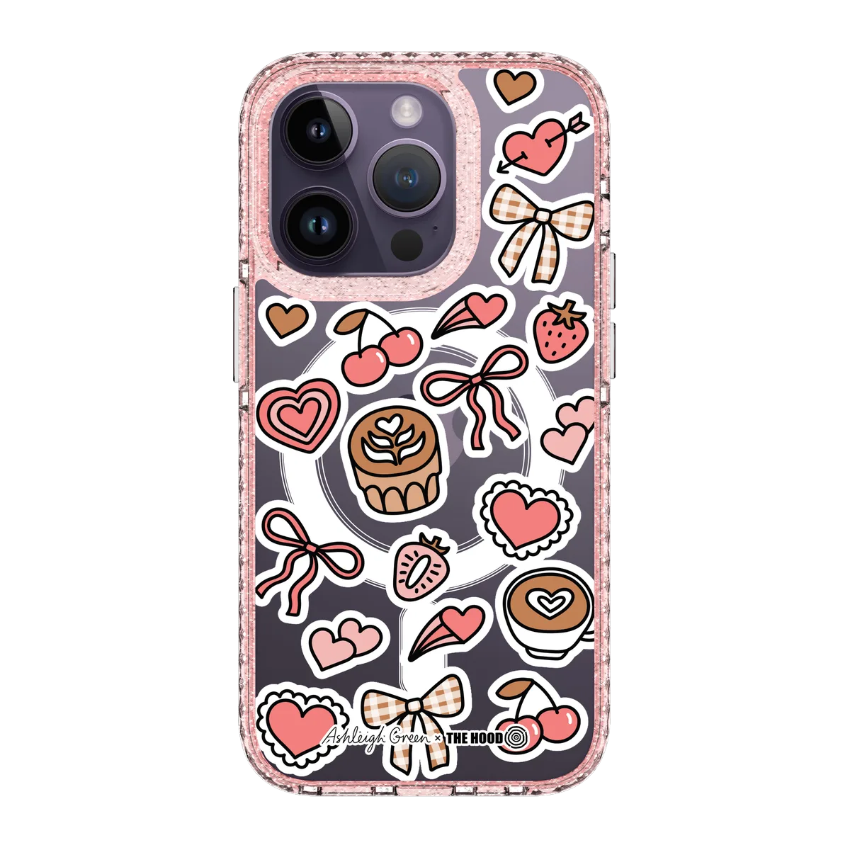 6051-iphone-14-pro-golden-case-magsafe-compatible-pink-glitter