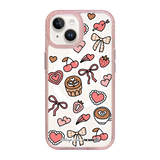6051-iphone-15-golden-case-magsafe-compatible-pink-glitter