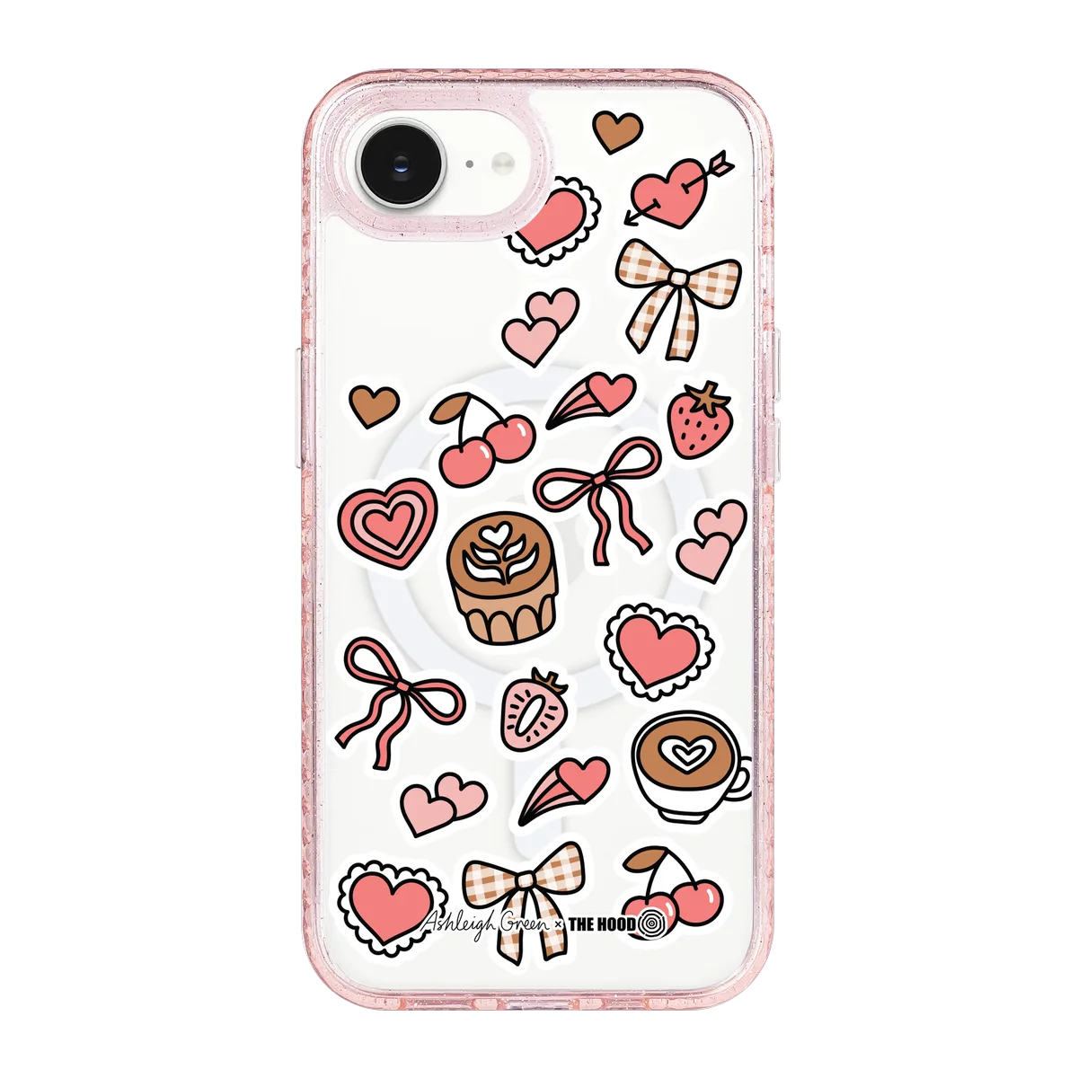 6051-iphone-16-e-golden-case-magsafe-compatible-pink-glitter