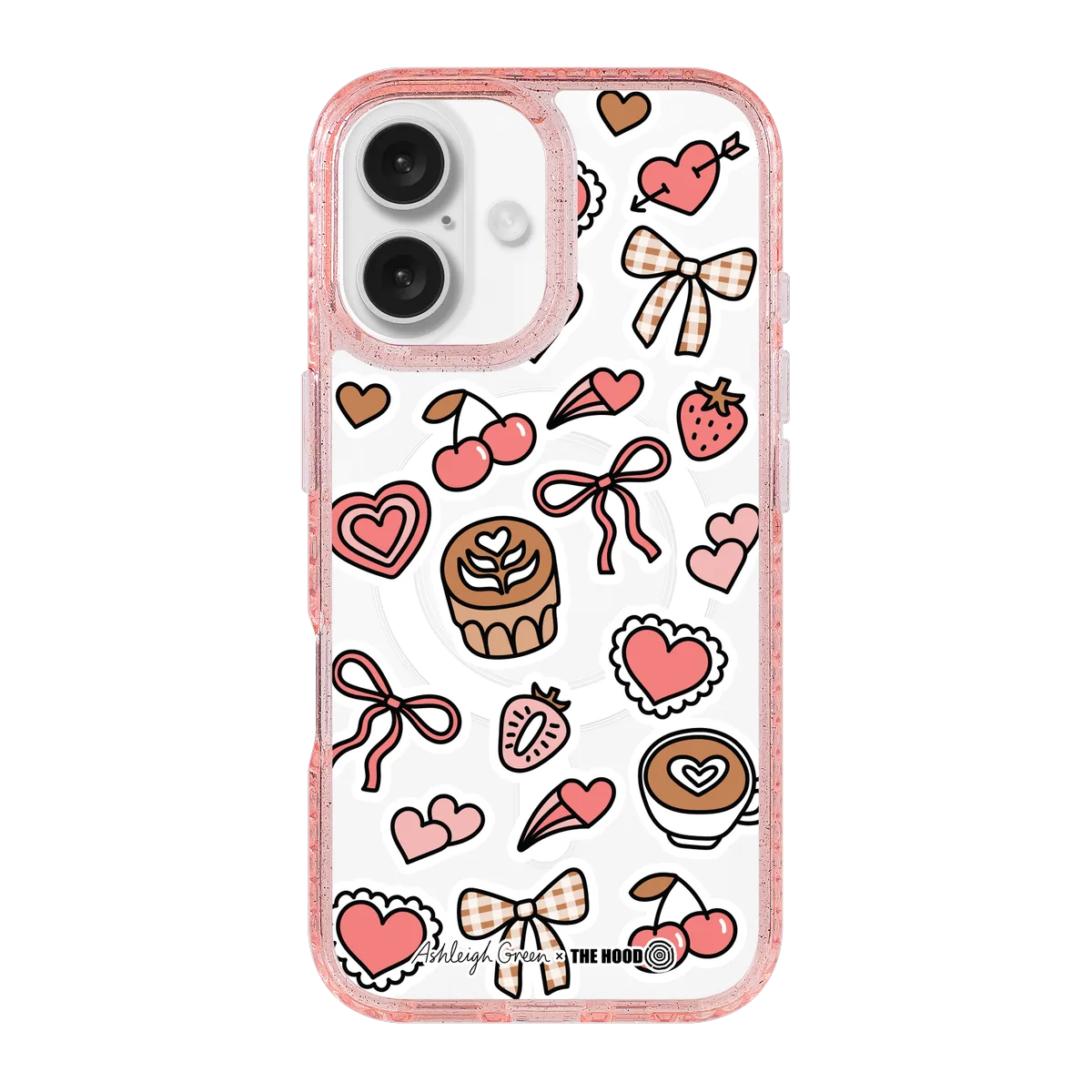 6051-iphone-16-golden-case-magsafe-compatible-pink-glitter