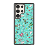 6061-galaxy-s23-ultra-golden-case-magsafe-compatible-transparent-black
