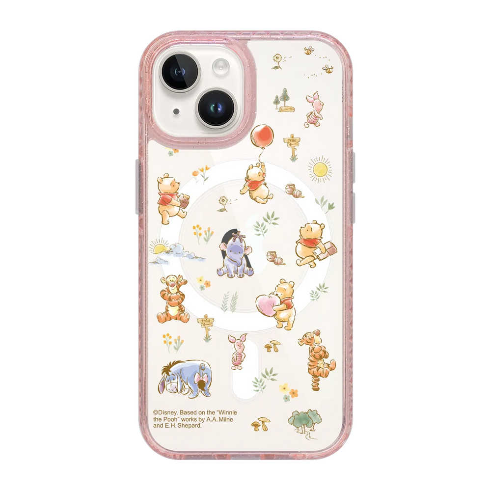 6069-iphone-15-golden-case-magsafe-compatible-pink-glitter